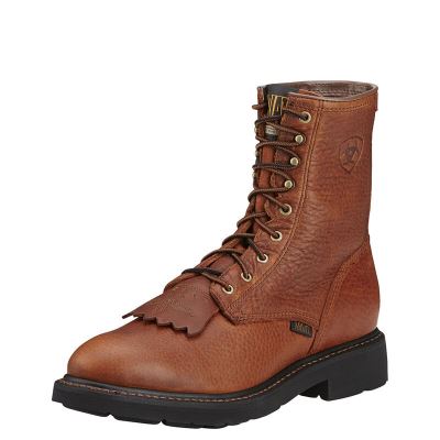 Ariat Cascade 8" Lace Up Muške Radne Čizme Bakrene | HR-224762