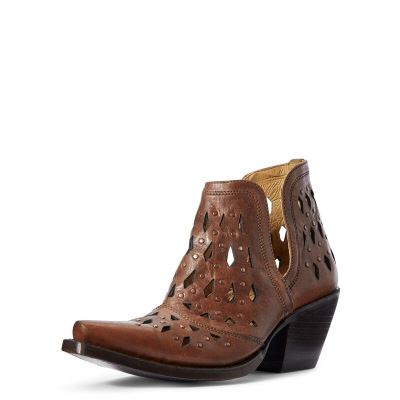 Ariat Dixon Studded Ženske Zapadnjačke Čizme Smeđe | HR-068595