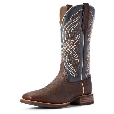 Ariat Double Kicker Muške Kaubojske Čizme Tamno Smeđe | HR-863152