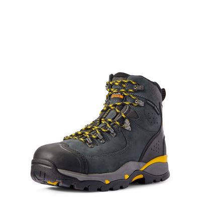 Ariat Endeavor 6" Lace Up Waterproof Carbon Toe Muške Radne Čizme Tamno Sive | HR-423000