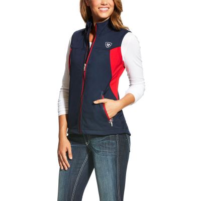 Ariat New Team Softshell Vest Ženske Prsluk Tamnoplave | HR-863861