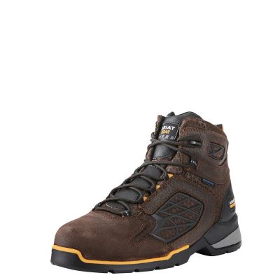 Ariat Rebar Flex 6" Lace Up Waterproof Muške Radne Čizme Čokoladne Smeđe | HR-686553