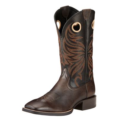 Ariat Sport Rider Wide Square Toe Muške Kaubojske Čizme Čokoladne | HR-811347