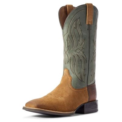 Ariat Sport Rustler Muške Kaubojske Čizme Smeđe Zelene | HR-354580