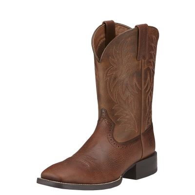 Ariat Sport Wide Square Toe Muške Kaubojske Čizme Smeđe | HR-305131