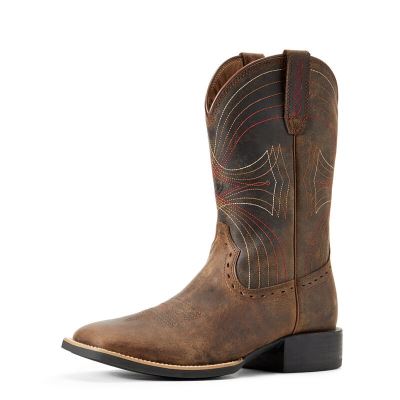 Ariat Sport Wide Square Toe Muške Kaubojske Čizme Smeđe | HR-441665