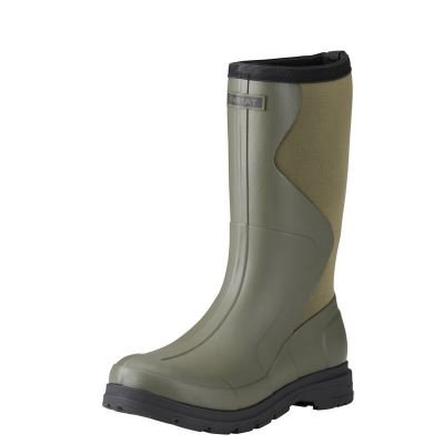 Ariat Springfield Rubber Boots Ženske Wellies Maslinasto Zelene Zelene | HR-087343