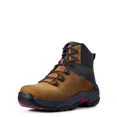 Ariat Stryker 360 6" Lace Up Waterproof Muške Radne Čizme Smeđe | HR-469010