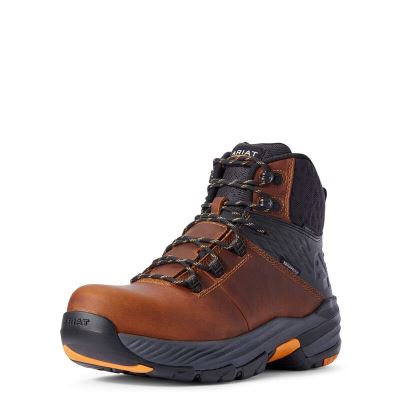 Ariat Stryker 360 6" Lace Up Waterproof Carbon Toe Muške Radne Čizme Smeđe | HR-824879