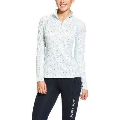 Ariat Sunstopper 2.0 1/4 Zip Baselayer Ženske Baselayer Bijele | HR-440542