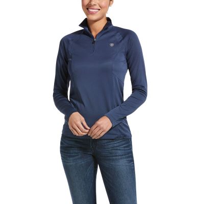 Ariat Sunstopper 2.0 1/4 Zip Baselayer Ženske Baselayer Tamno Sive | HR-502190