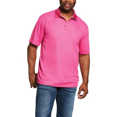 Ariat TEK Muške Polo Majice Roze | HR-789998