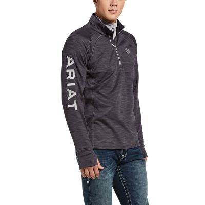 Ariat Tek Team 1/2 Zip Sweatshirt Muške Džemperi Tamno Ljubičaste | HR-453760