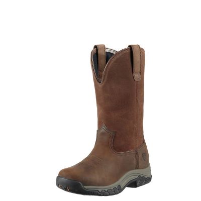 Ariat Terrain Pull On Waterproof Boots Ženske Vanjske Čizme Smeđe | HR-613358