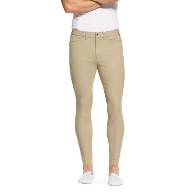 Ariat Tri Factor Grip Knee Patch Breech Muške Hula-hopke Smeđe | HR-161253