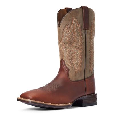 Ariat Valor Ultra Muške Kaubojske Čizme Smeđe Maslinasto Zelene | HR-447033