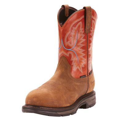 Ariat WorkHog XT Waterproof Carbon Toe Muške Radne Čizme Smeđe Narančaste | HR-256826