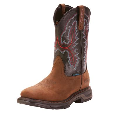 Ariat WorkHog XT Waterproof Muške Radne Čizme Smeđe Crne | HR-697491