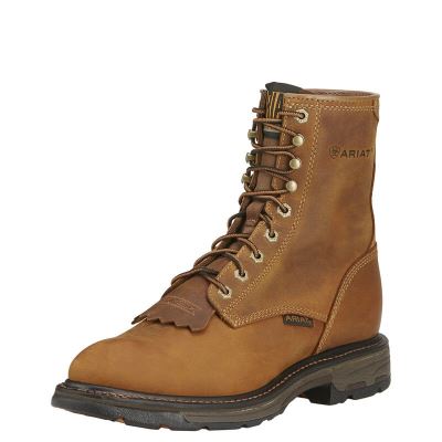 Ariat Workhog 8" Lace Up Muške Radne Čizme Smeđe | HR-606120