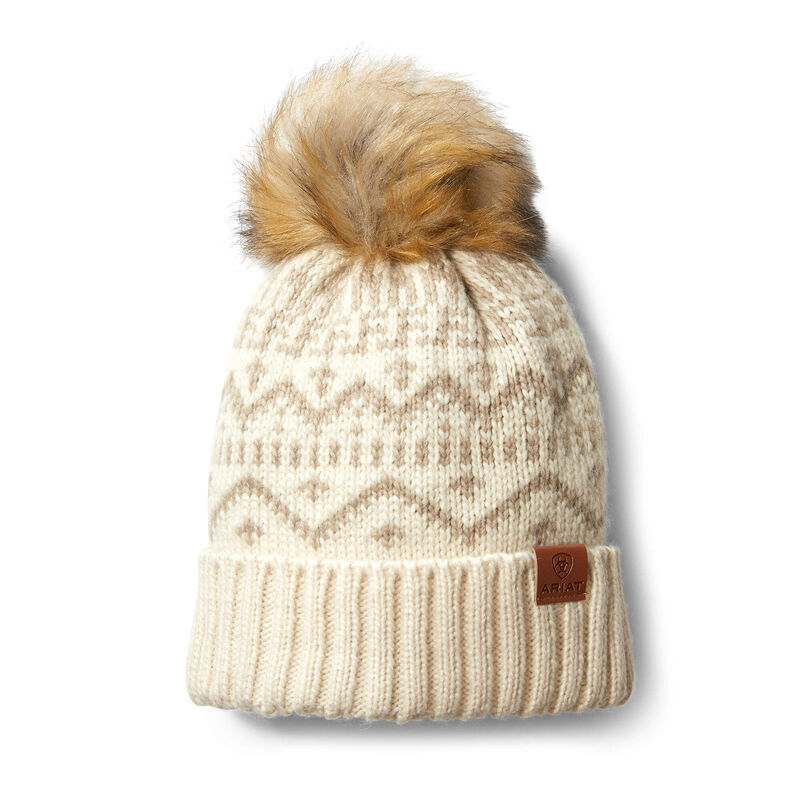 Ariat Aztec Beanie Ženske Beanie Bež Kaki Boja | HR-672775