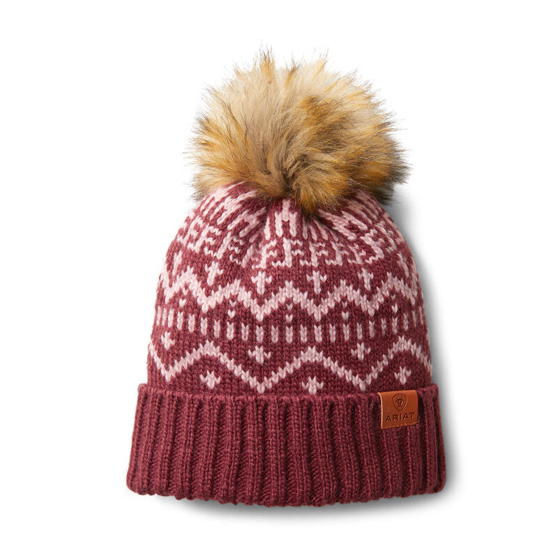 Ariat Aztec Beanie Ženske Beanie Crvene Bijele | HR-723158