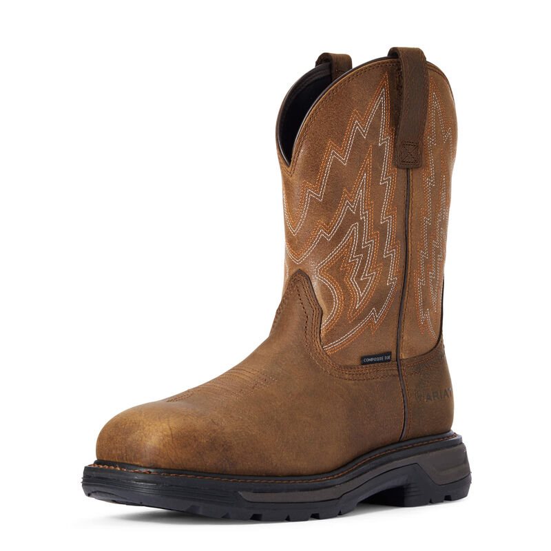 Ariat Big Rig Composite Toe Muške Radne Čizme Smeđe | HR-421888