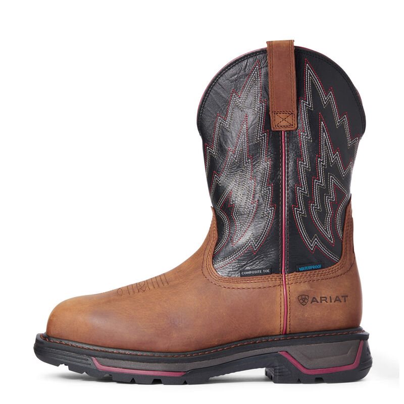 Ariat Big Rig Waterproof Composite Toe Muške Radne Čizme Smeđe | HR-979474