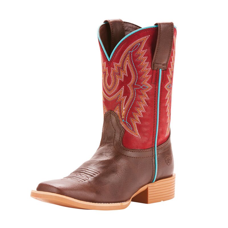 Ariat Bristo Dječje Kaubojske Čizme Bordo | HR-138789