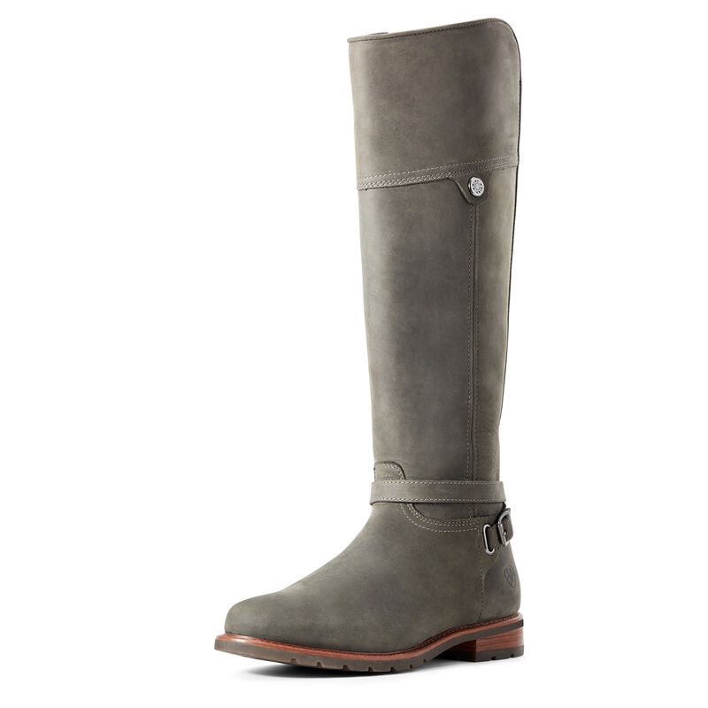 Ariat Carden Waterproof Boots Ženske Duge Čizme Sive | HR-076543