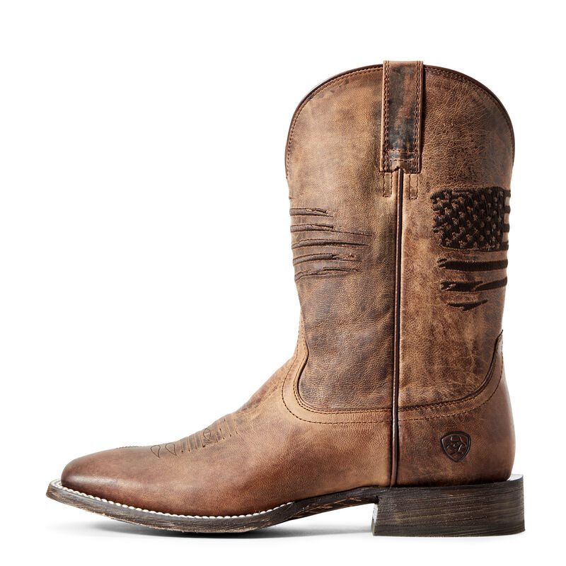 Ariat Circuit Patriot Muške Kaubojske Čizme Smeđe | HR-576260