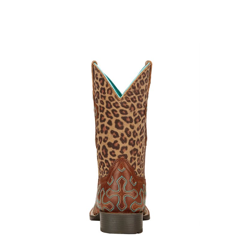 Ariat Crossroads Dječje Kaubojske Čizme Leopard | HR-389566