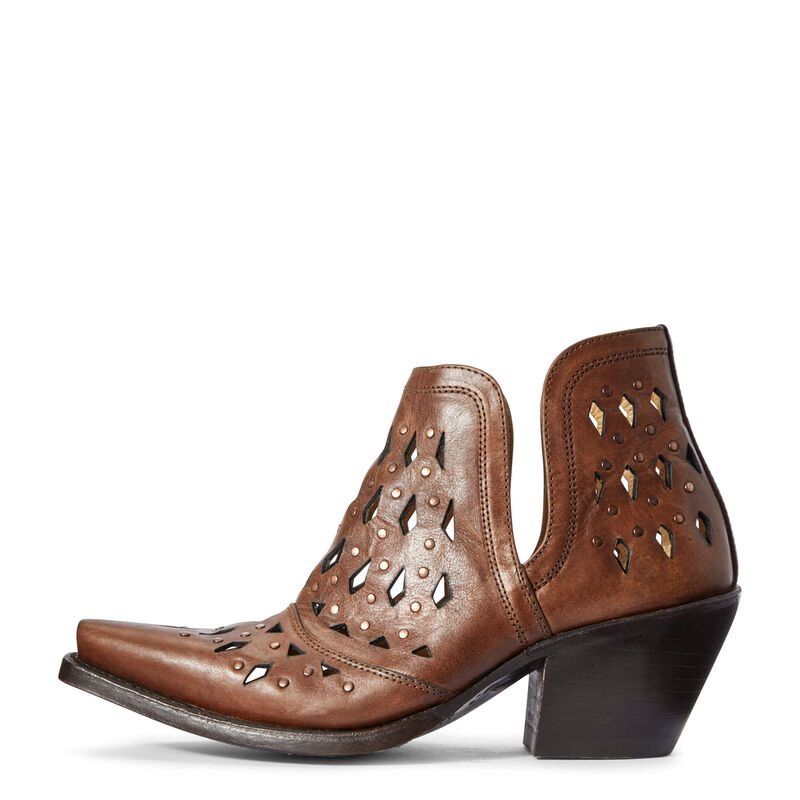 Ariat Dixon Studded Ženske Zapadnjačke Čizme Smeđe | HR-068595