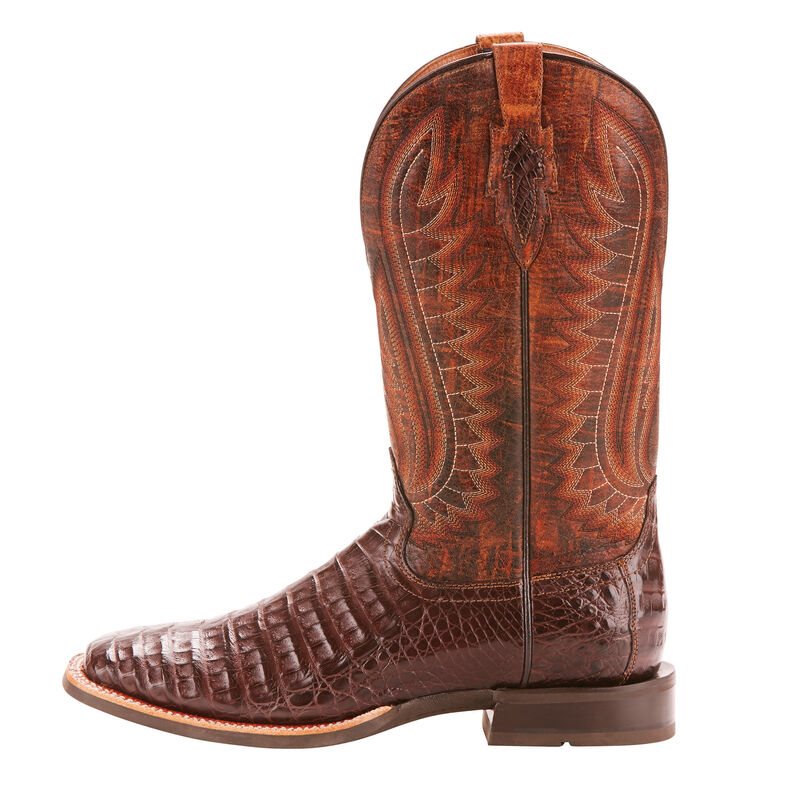 Ariat Double Down Muške Zapadnjačke Čizme Crvene Smeđe | HR-026585