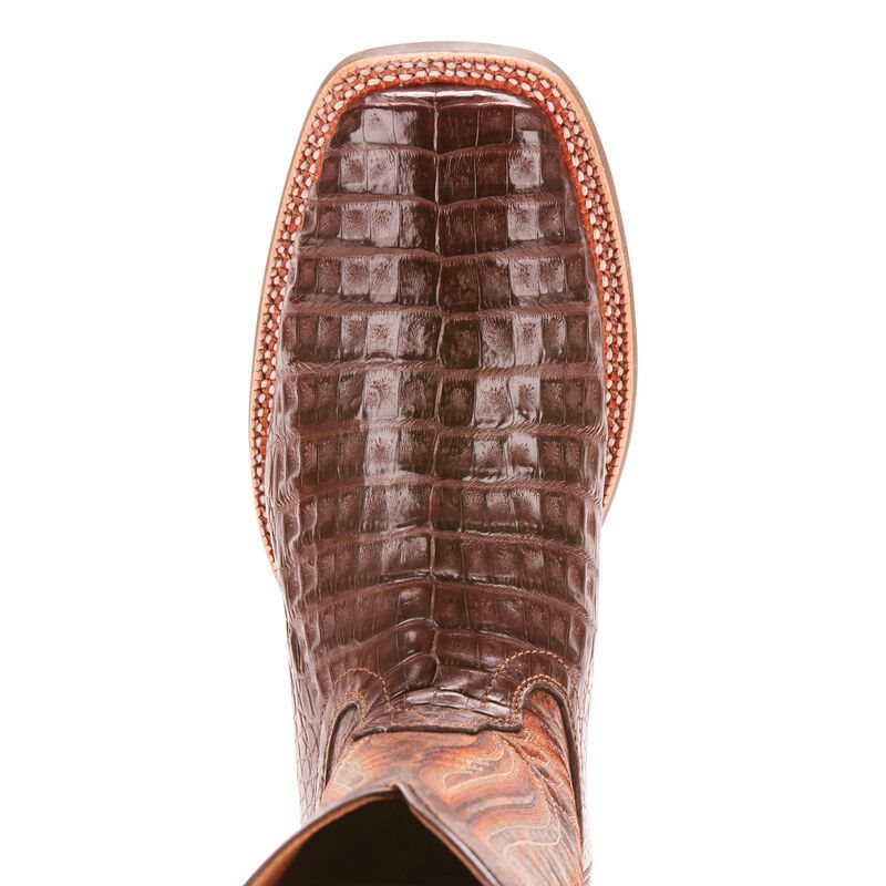 Ariat Double Down Muške Zapadnjačke Čizme Crvene Smeđe | HR-026585