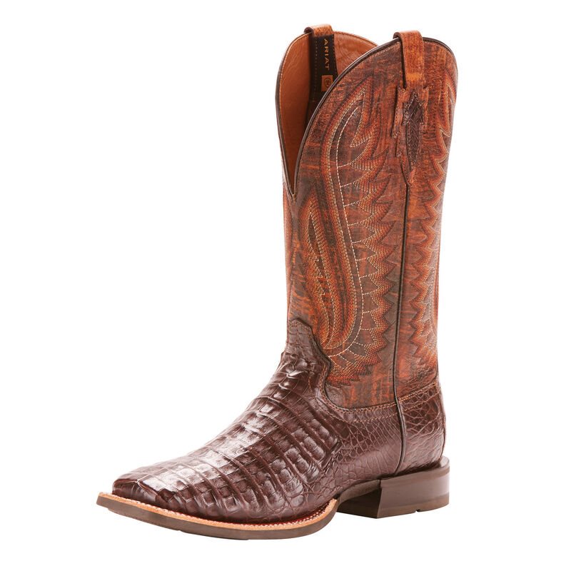 Ariat Double Down Muške Zapadnjačke Čizme Crvene Smeđe | HR-026585