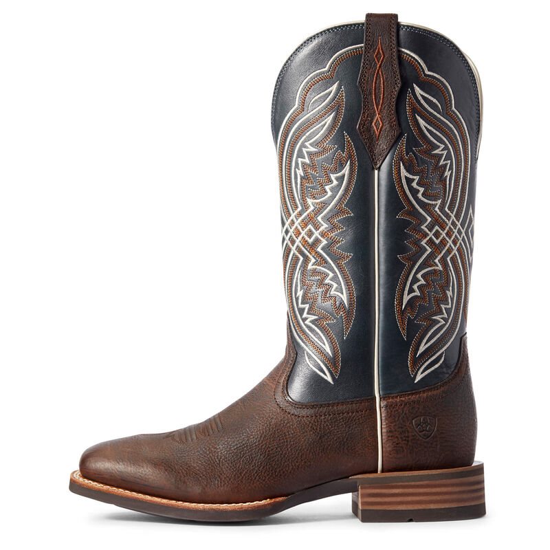 Ariat Double Kicker Muške Kaubojske Čizme Tamno Smeđe | HR-863152