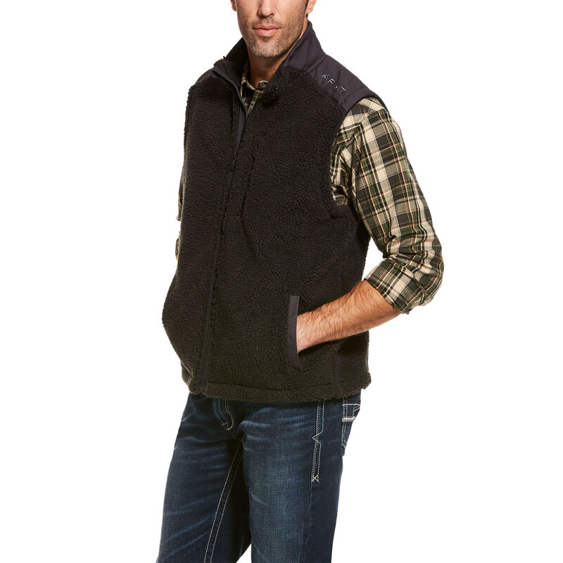 Ariat El Capitan Pile Fleece Full Zip Muške Prsluk Kafe | HR-432620