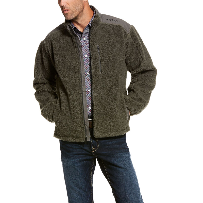 Ariat El Capitan Pile Fleece Full Zip Muške Džemperi Sive | HR-859086