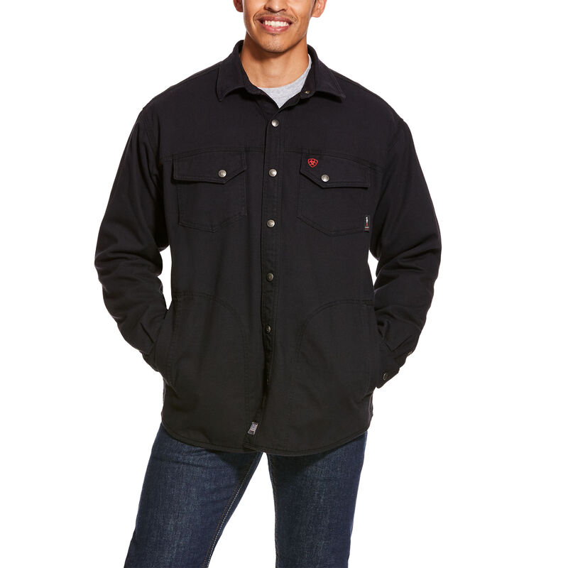 Ariat FR Rig Shirt Jackets Muške Jakne Crne | HR-069110