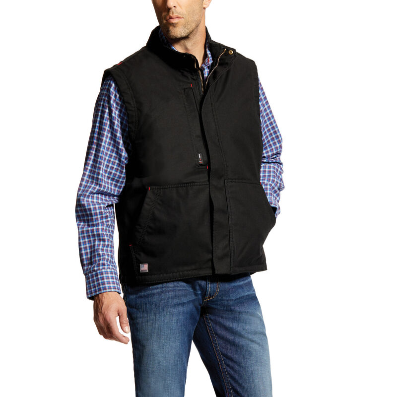 Ariat FR Workhorse Insulated Vests Muške Prsluk Crne | HR-351696