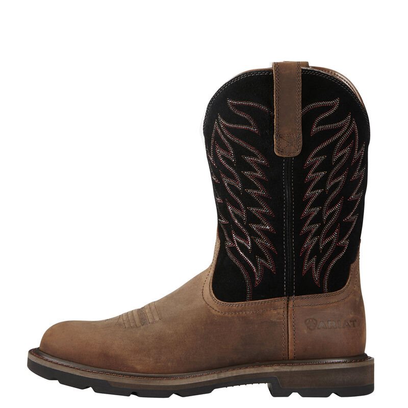 Ariat Groundbreaker Pull-On Muške Radne Čizme Smeđe | HR-204647