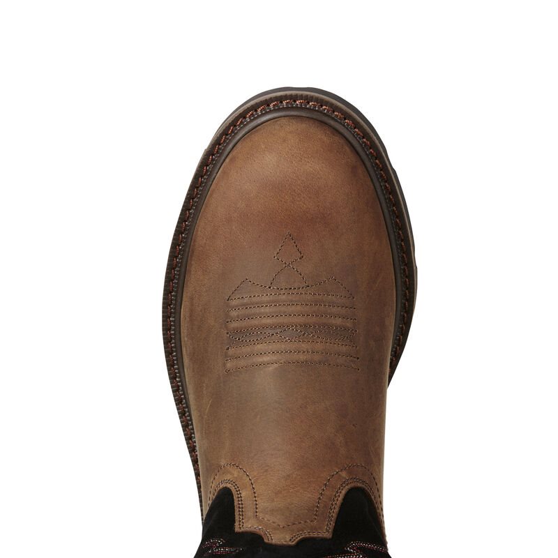 Ariat Groundbreaker Pull-On Muške Radne Čizme Smeđe | HR-204647