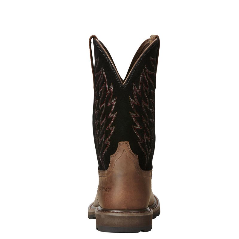 Ariat Groundbreaker Pull-On Muške Radne Čizme Smeđe | HR-204647