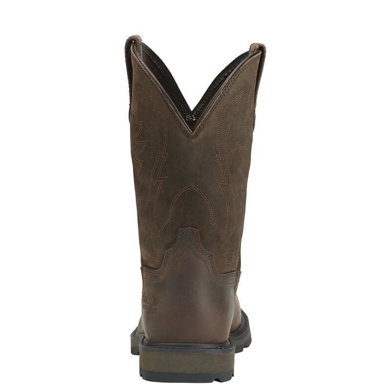 Ariat Groundbreaker Steel Toe Muške Radne Čizme Smeđe | HR-387903