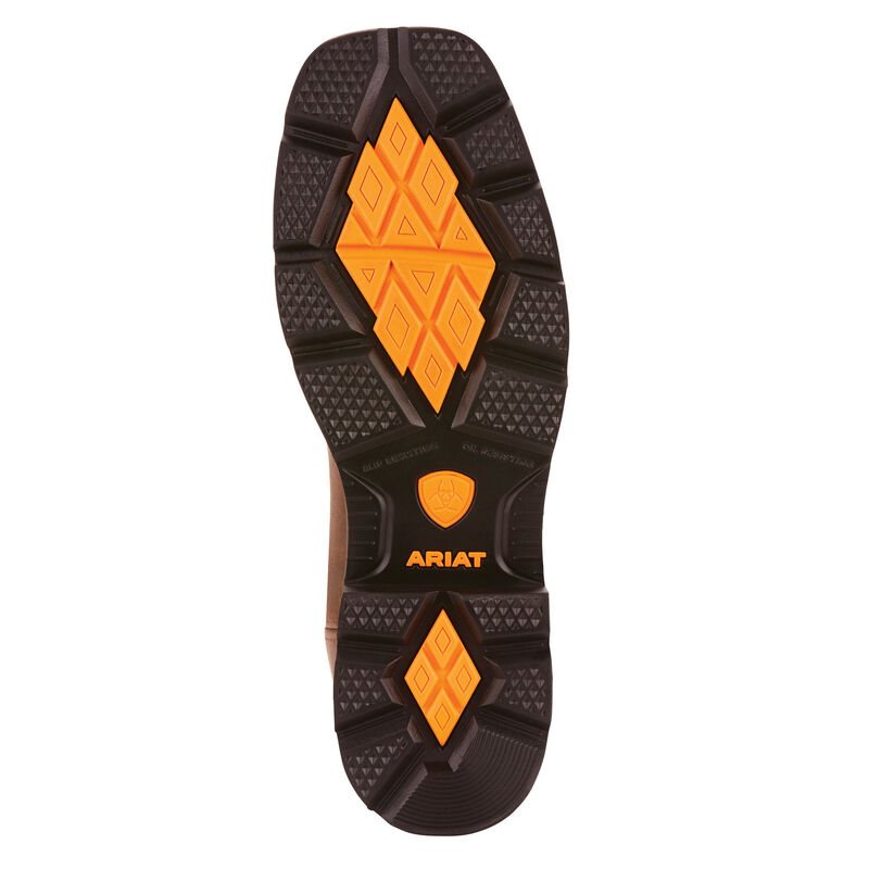 Ariat Groundbreaker Wide Square Toe Waterproof Steel Toe Muške Radne Čizme Tamno Plave Smeđe | HR-862091