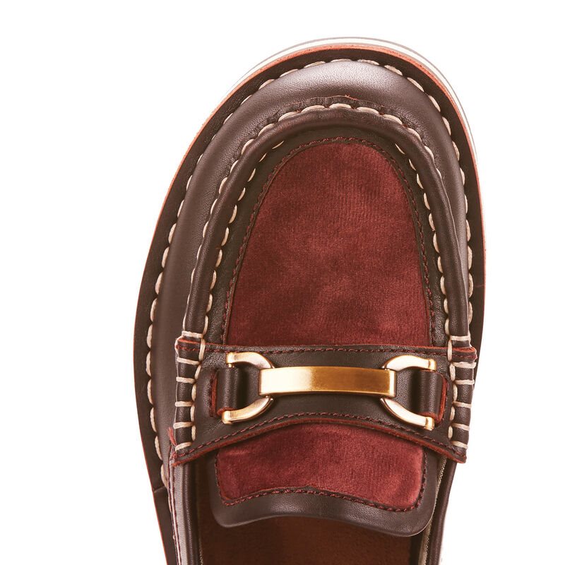 Ariat Ivy Cruiser Ženske Mokasinke Bordo Smeđe | HR-688752