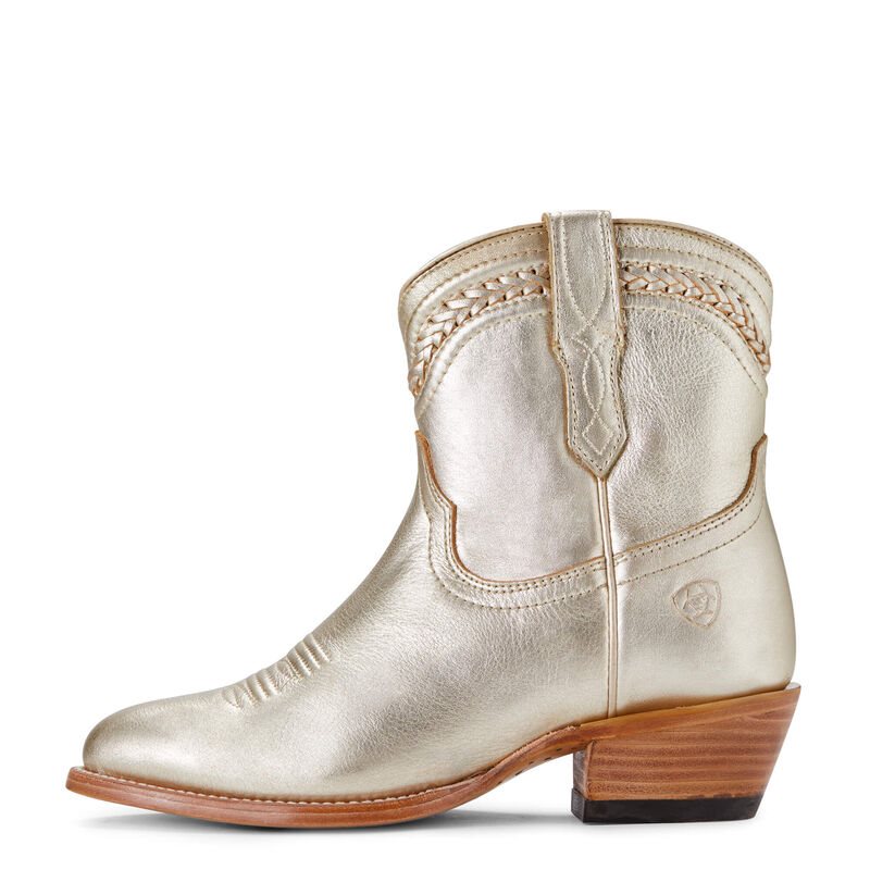 Ariat Legacy R Toe Ženske Zapadnjačke Čizme Metalne Zlatne | HR-883114