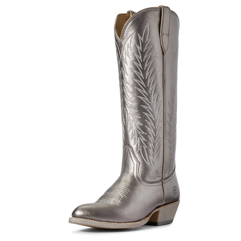 Ariat Legacy Two Step Ženske Zapadnjačke Čizme Srebrne Metalne | HR-302169