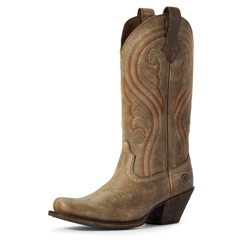 Ariat Lively Ženske Zapadnjačke Čizme Tamno Kaki Boja | HR-395300