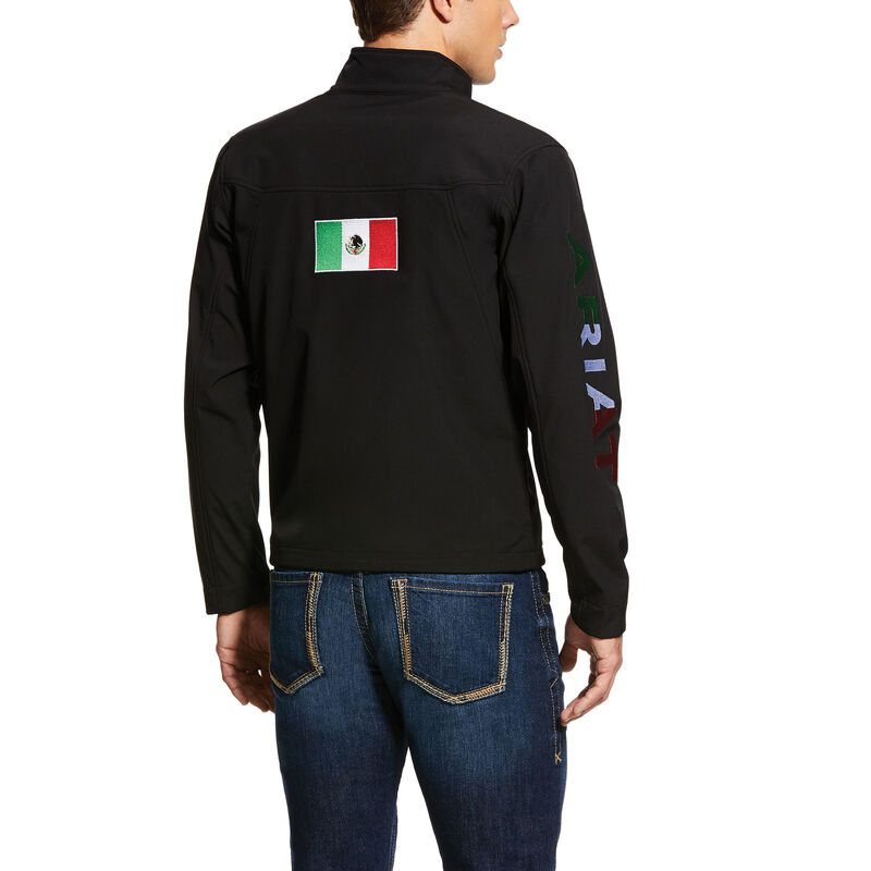 Ariat New Team Softshell MEXICO Water Resistant Muške Jakne Crne | HR-177044